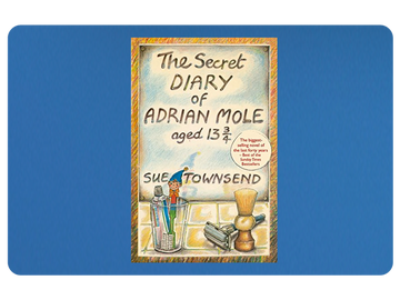 book jacket of the secret diary of adrian mole