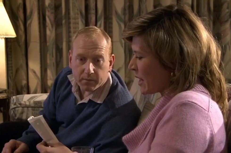 adrian scarborough and julia davis as dawn and pete in gavin and stacey