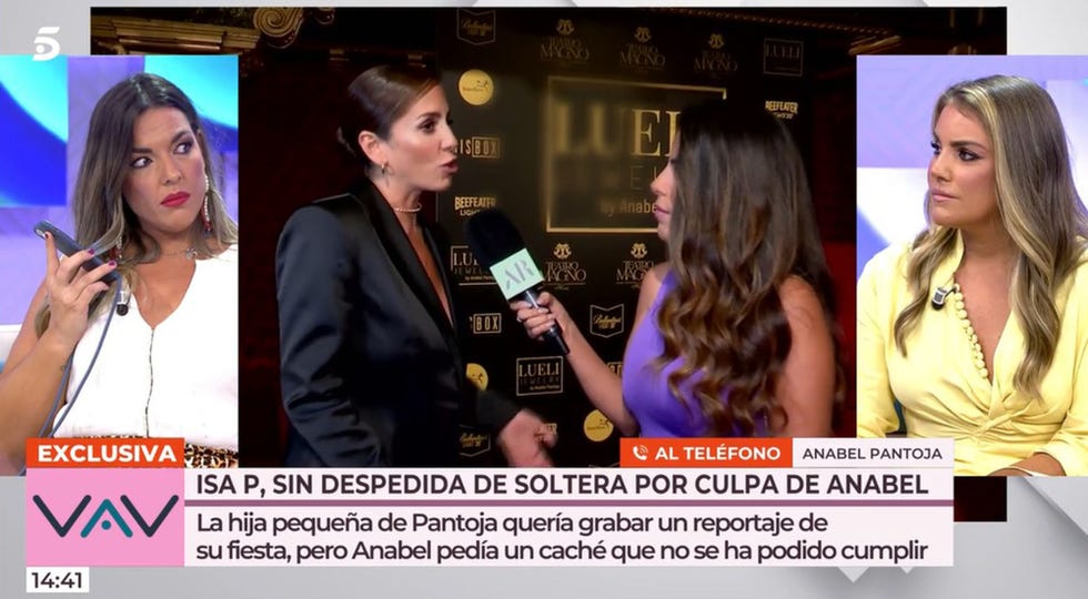 las colaboradoras del programa de joaquin prat hablan por telefono con anabel pantoja