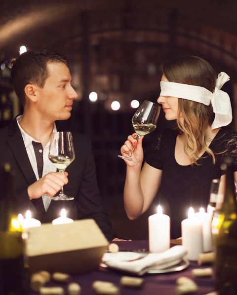 at home date night ideas dining in the dark