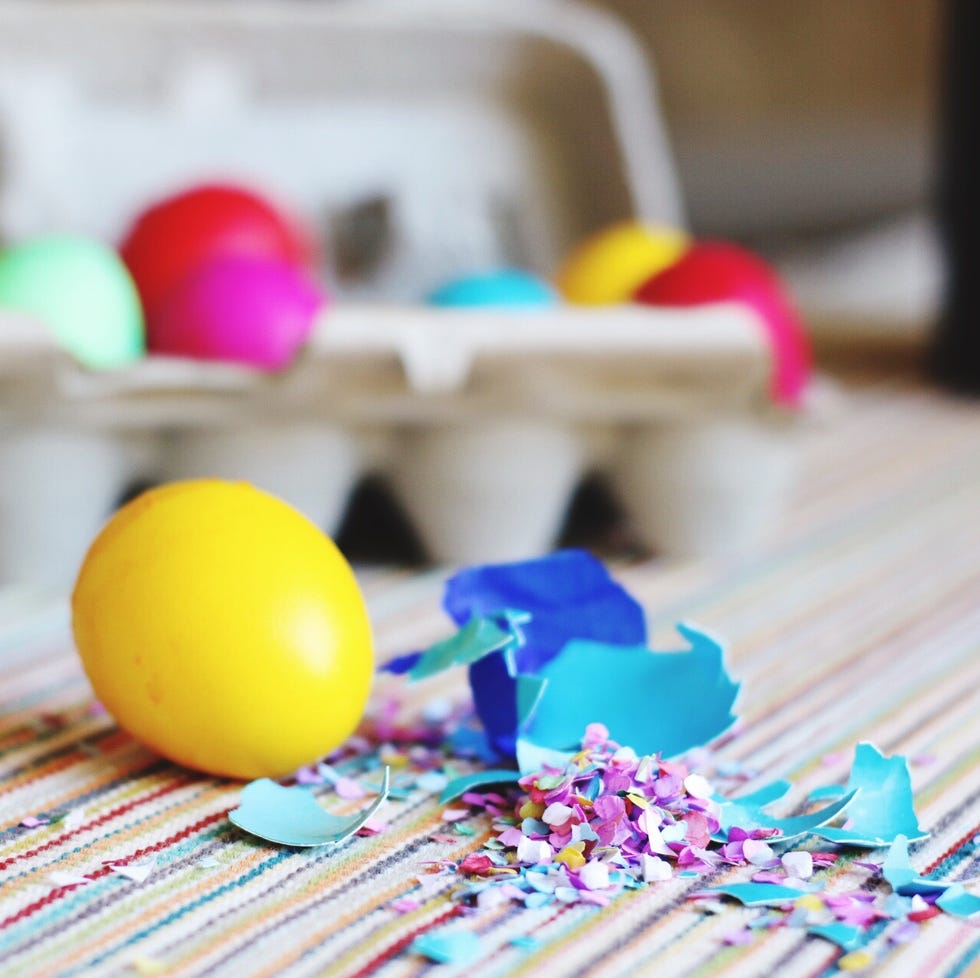 adult easter egg hunt ideas confetti eggs