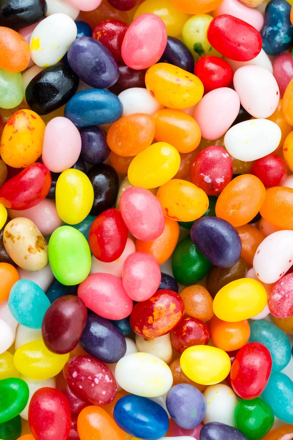 close up of colorful cocktail flavored jelly beans you might use to fill eggs for an adult easter egg hunt