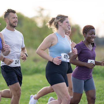 adult running race