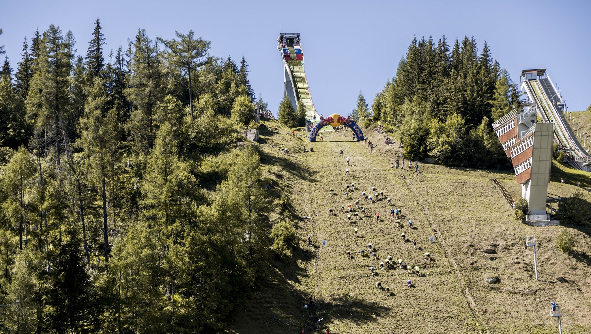 venue of the red bull 400 at Štrbské pleso, slovakia on august 22, 2020