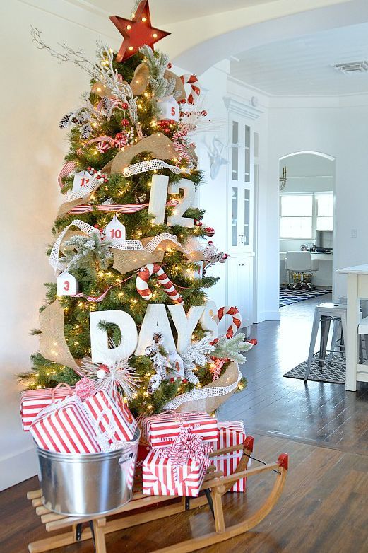 christmas tree decorations advent calendar