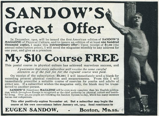 ad for sandow's magazine