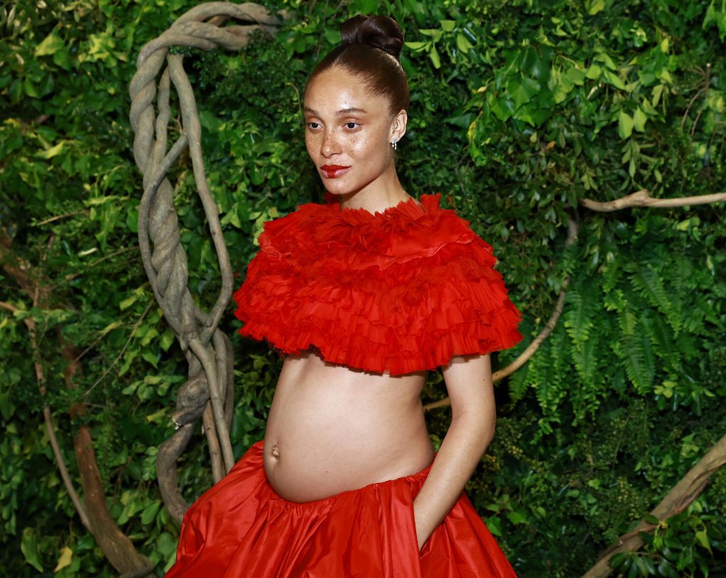 Adwoa Aboah reveals her pregnancy on the 2024 Met Gala red carpet