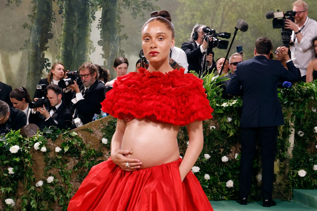 Adwoa Aboah just announced her pregnancy at the Met Gala