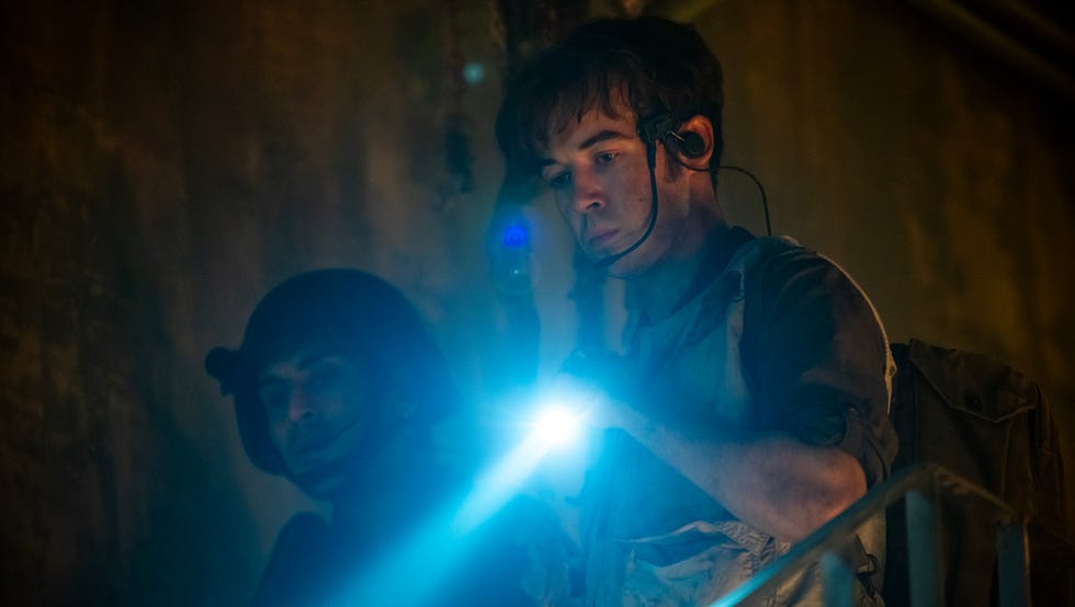 fx's alien: earth "mr. october" season 1, episode 2 (airs tues, august 12) pictured (l r): moe bar el as rashidi, alex lawther as hermit. cr: patrick brown/fx