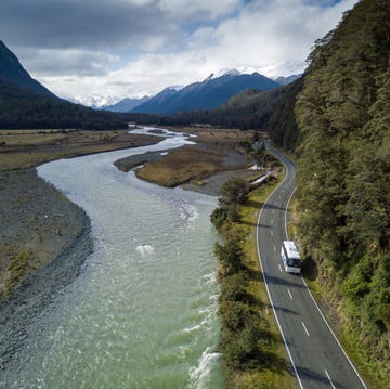 Aerial Photography, Scenic Road to Milford Sound, New Zealand aerial photography, scenic road to milford sound, new zealand