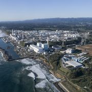 aerial view of fukushima daiichi nuclear power plant
