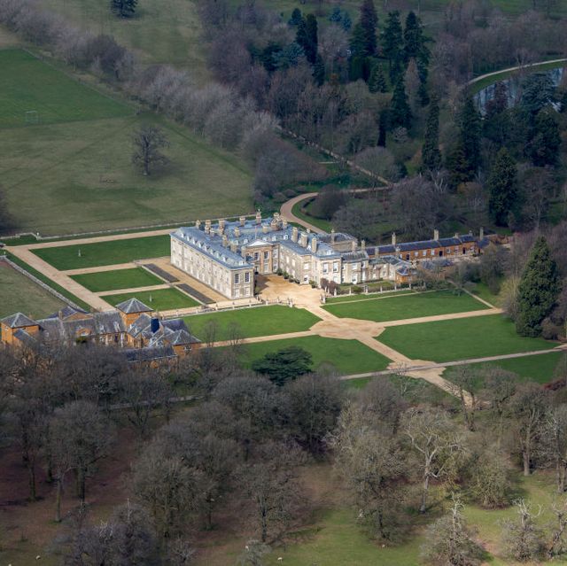 aerial photograph of althorp, northamptonshire