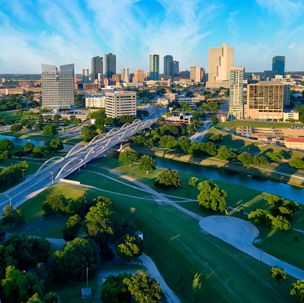 Aerial view of downtown Fort Worth Texas aerial view of downtown fort worth texas