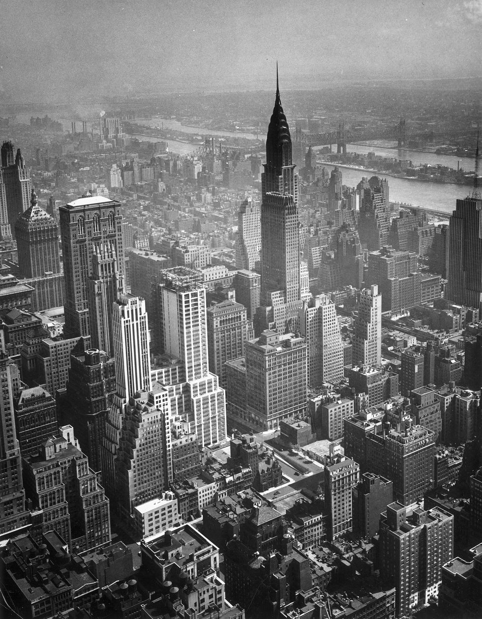 aerial view of new york city