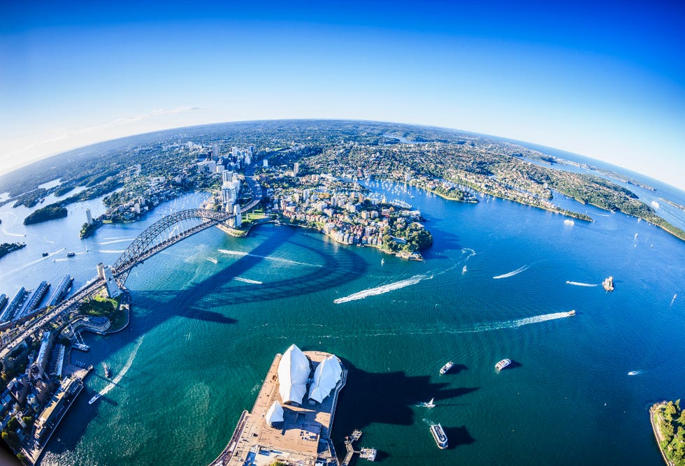 aerial view of sydney cityscape, sydney