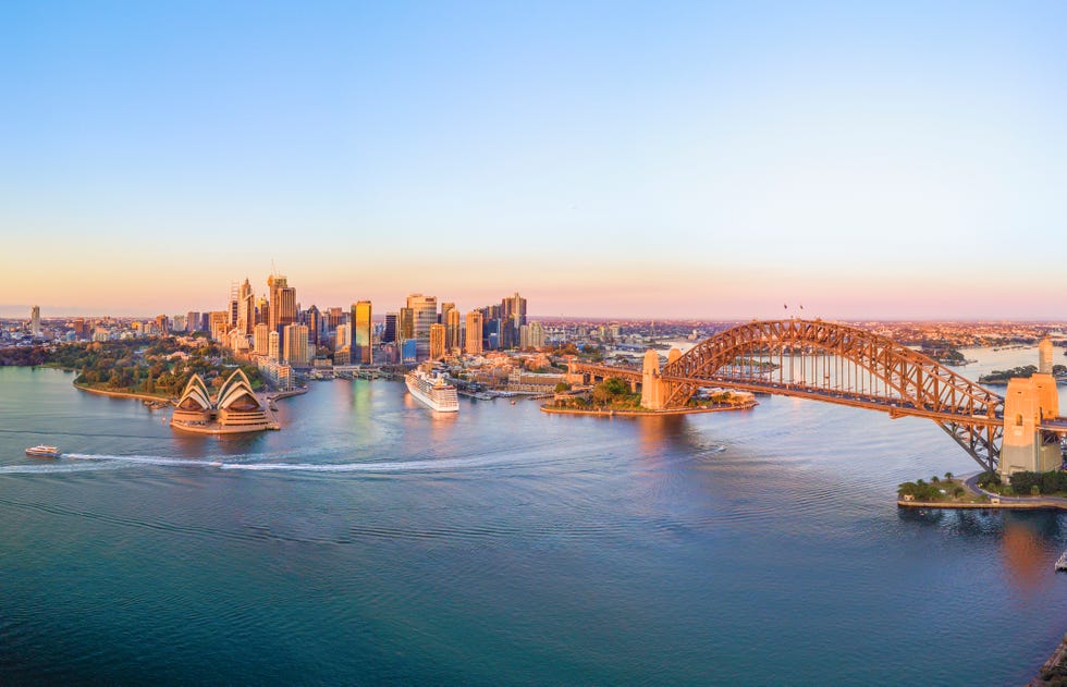 aerial view of sydney