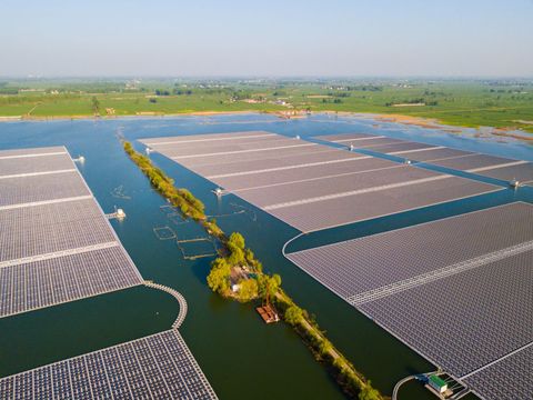 Floating Solar Power Station In Huaibei
