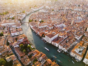 luchtfoto van venetië