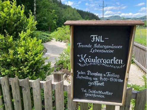 De kruidentuin langs het Kabouterpad