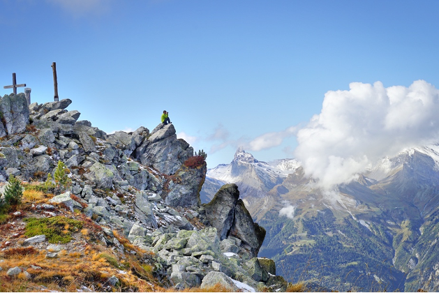 Een verborgen parel inNendazVeysonnaz in de regio Wallis de bergtop Dent deNendaz