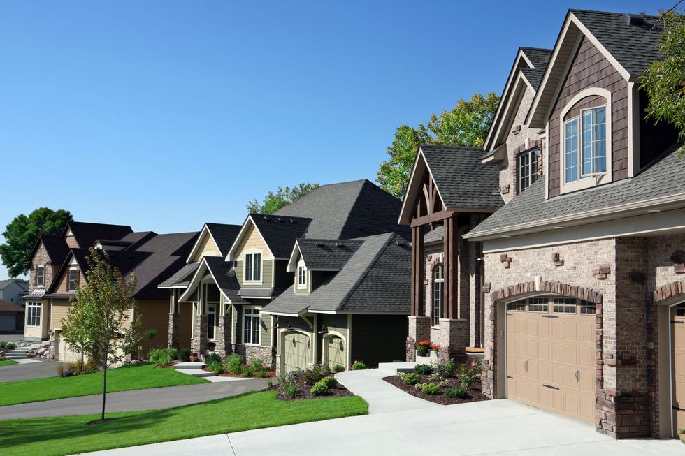 affluent suburban street