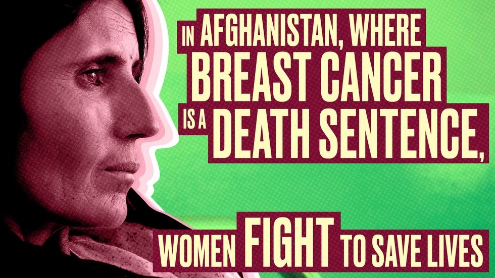 Breast cancer death Afghanistan - ELLE UK The Warriors