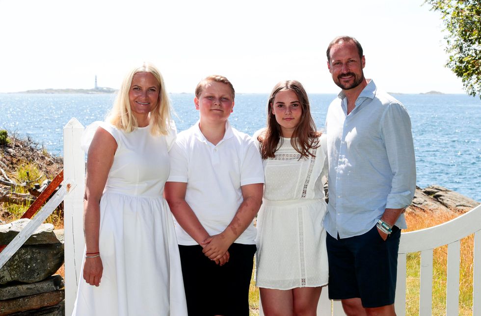 crown prince haakon, crown princess mette marit, princess ingrid alexandra and prince sverre magnus