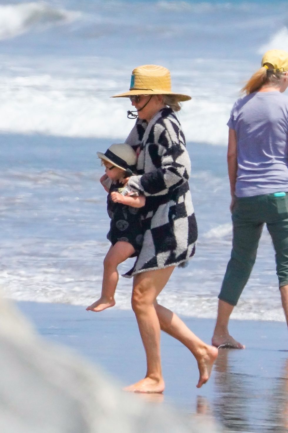 celebrity mom matching swimsuits with their children