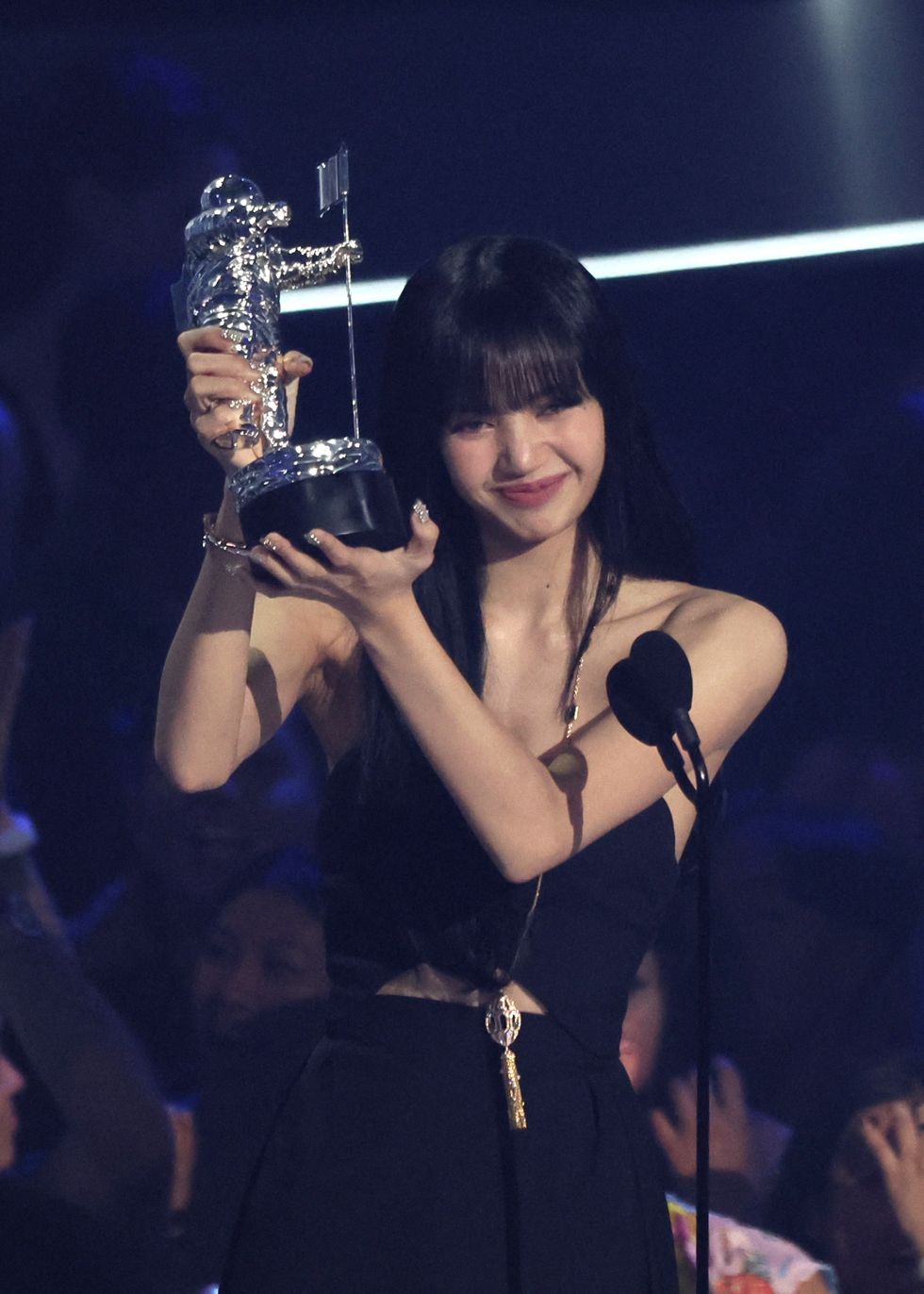 lisa accepts the award for best k pop for lalisa, at the 2022 mtv video music awards at the prudential center in newark, new jersey, us, august 28, 2022 reutersbrendan mcdermid