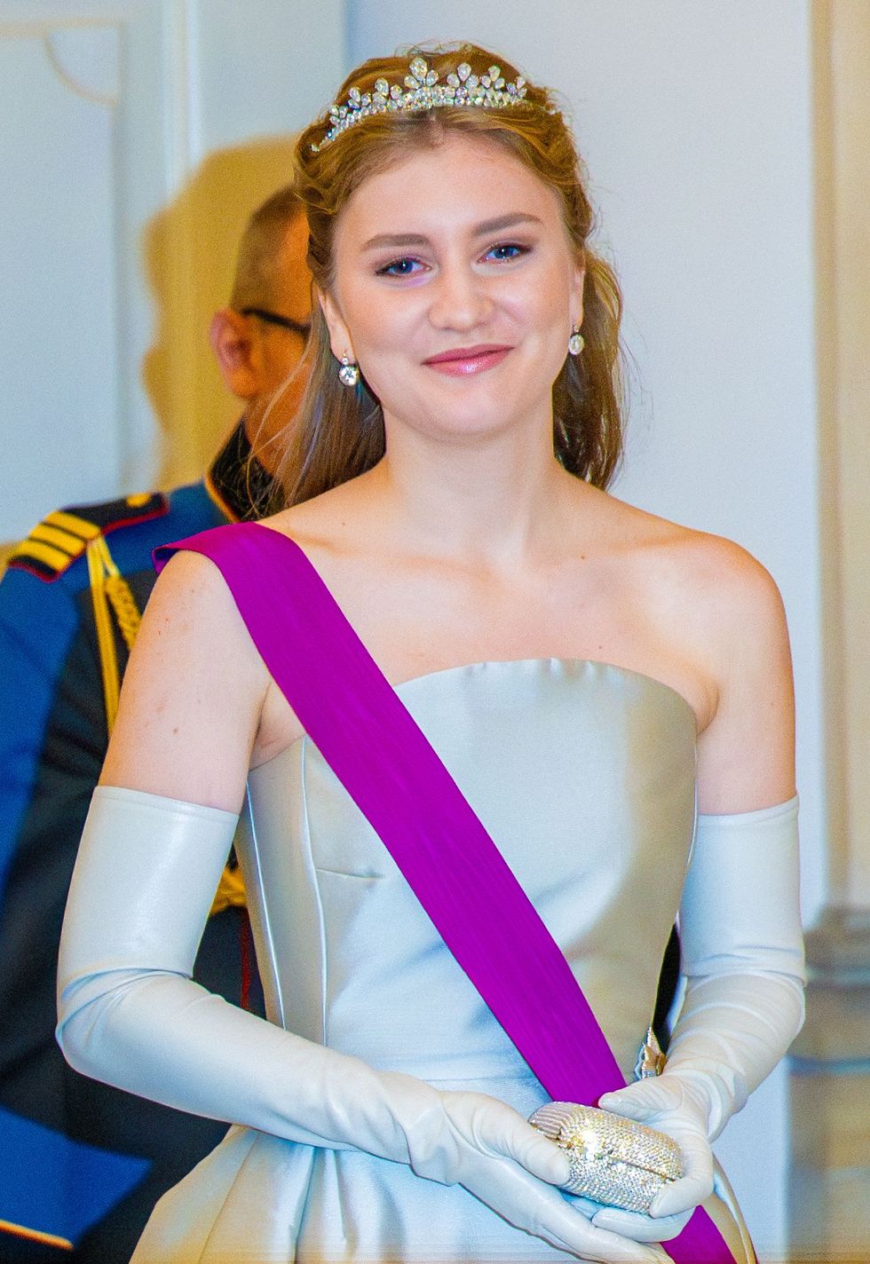 point de vue out mandatory credit photo by shutterstock 14150751lt princess elisabeth of belgium during a gala dinner on the occasion of the 18th birthday celebrations of the danish prince at christiansborg palace in copenhagen, denmark prince christian of denmark celebrates 18th birthday, copenhagen, denmark 15 okt 2023