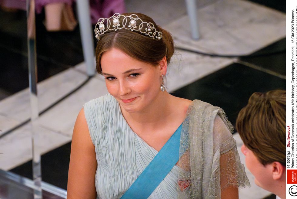 point de vue out mandatory credit photo by shutterstock 14150751pi princess ingrid alexandra of norway during a gala dinner on the occasion of the 18th birthday celebrations of the danish prince at christiansborg palace in copenhagen, denmark prince christian of denmark celebrates 18th birthday, copenhagen, denmark 15 okt 2023