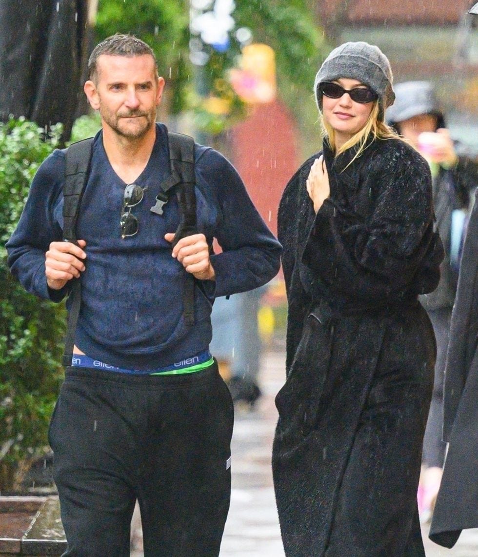 a man and woman walking