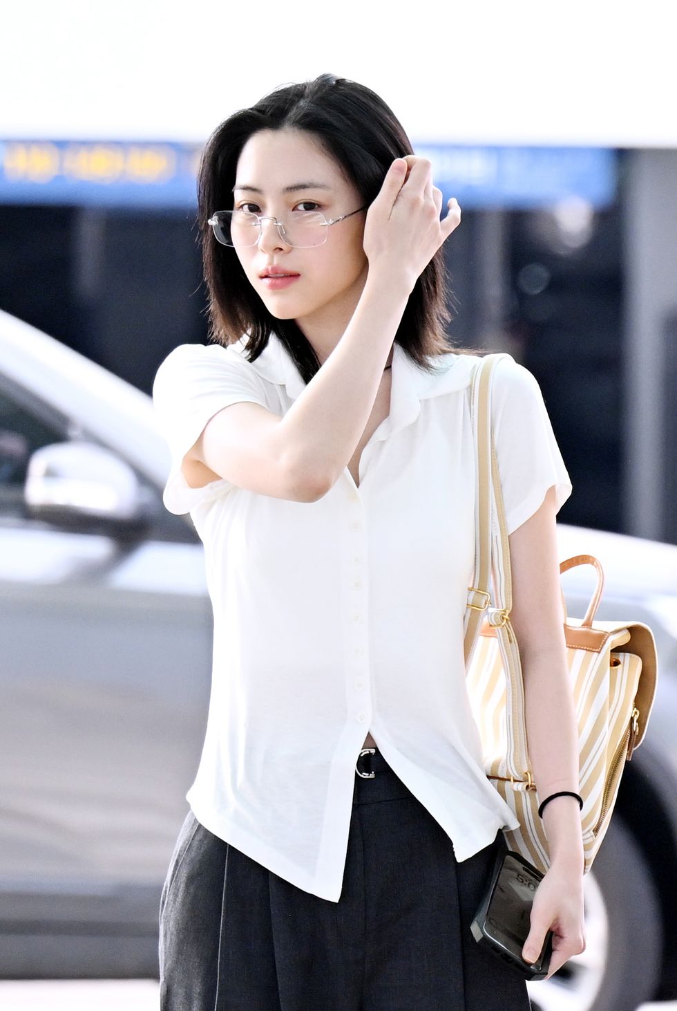 ryujin of itzy is seen at incheon international airport on april 4, 2024 in south korea 2024 04 04