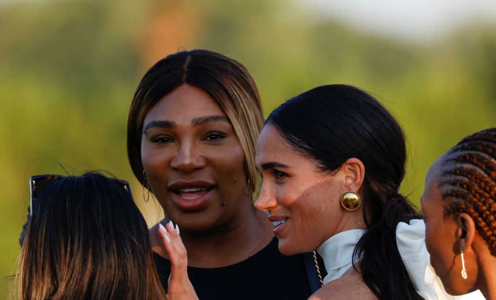 britains meghan, duchess of sussex, and serena williams attend the royal salute polo challenge to benefit sentebale, a charity founded by prince harry and prince seeiso of lesotho to support children in lesotho and botswana, in wellington, florida, us, april 12, 2024 reutersmarco bello