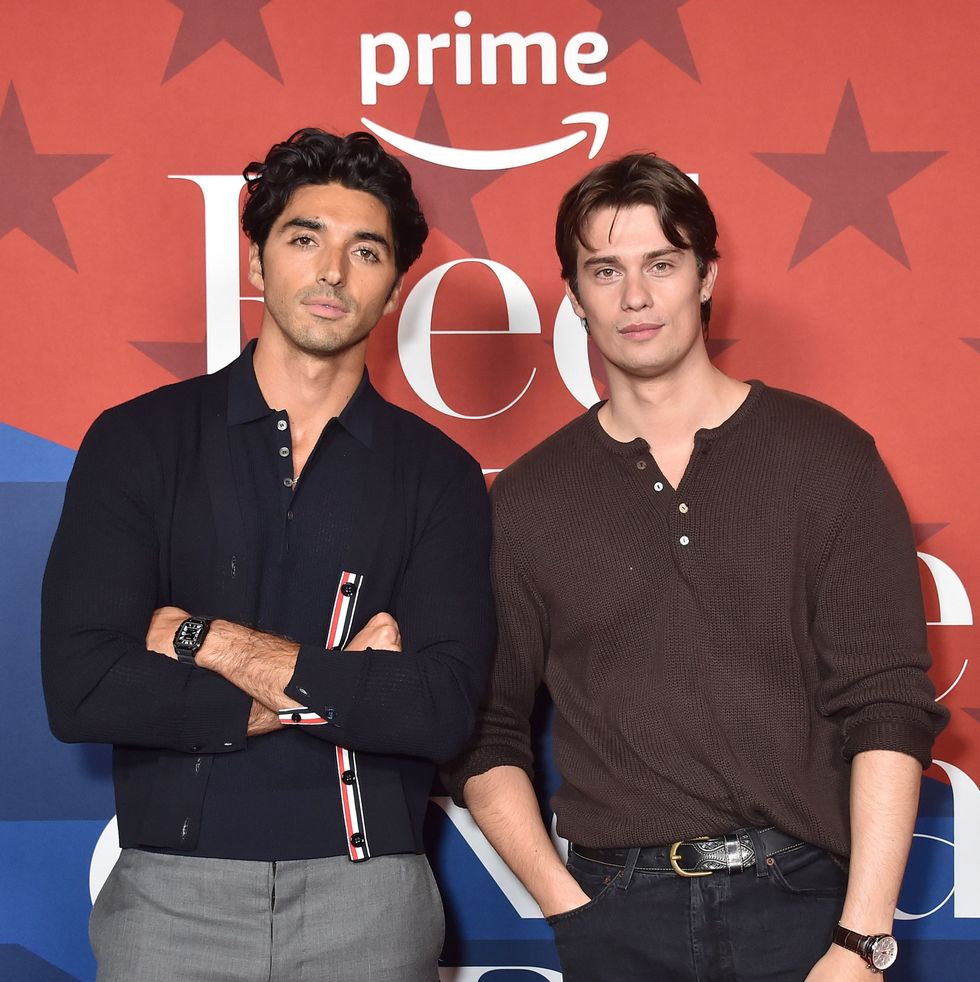 mandatory credit photo by gregg deguirejanuary imagesshutterstock 14473333c taylor zakhar perez and nicholas galitzine attend amazon mgm studios red, white  royal blue fan screening in los angeles on may 9, 2024 amazon mgm studios red, white  royal blue fan screening, los angeles, california, usa 09 may 2024