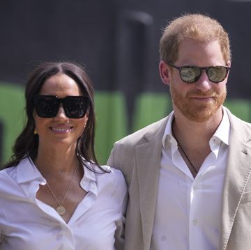 prince harry, right, and meghan, left, attend the giant of africa foundation at the dream big basketball clinic in lagos nigeria, sunday, may 12, 2024 prince harry and his wife meghan are in nigeria to champion the invictus games, which prince harry founded to aid the rehabilitation of wounded and sick servicemembers and veterans ap photosunday alamba