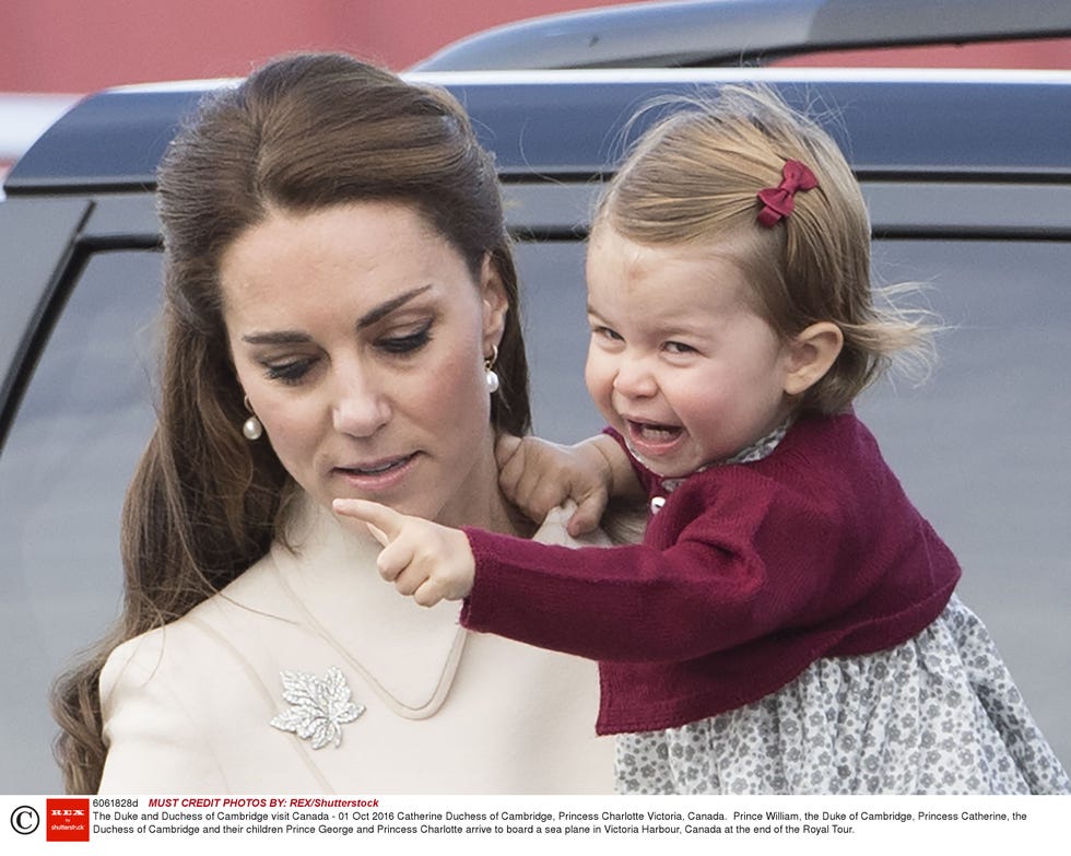 mandatory credit photo by rexshutterstock 6061828d catherine duchess of cambridge, princess charlotte the duke and duchess of cambridge visit canada 01 oct 2016 victoria, canada prince william, the duke of cambridge, princess catherine, the duchess of cambridge and their children prince george and princess charlotte arrive to board a sea plane in victoria harbour, canada at the end of the royal tour