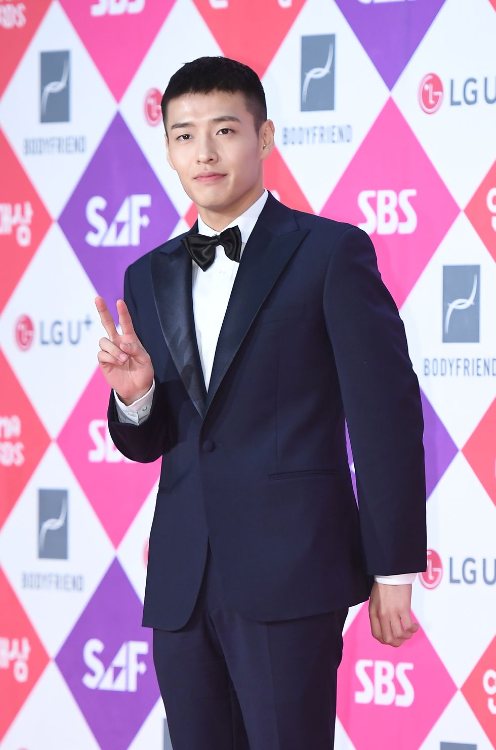 actor kang ha neul attends the 2016 sbs drama awards at sangam sbs on december 31th in seoul, south korea photoosen