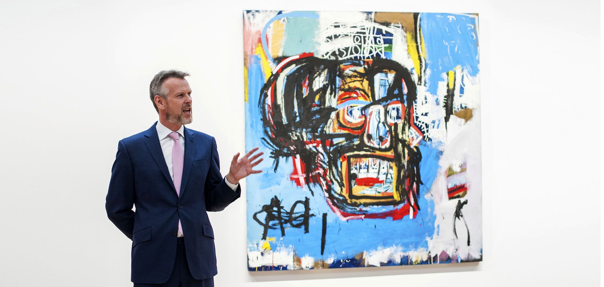 jean michel basquiat's 1982 painting "untitled" sold for 1105 million at sotheby's in new york on thursday, may 18, 2017, to become the sixth most expensive work ever sold at auction only 10 other works have broken the 100 million marksipa via ap images