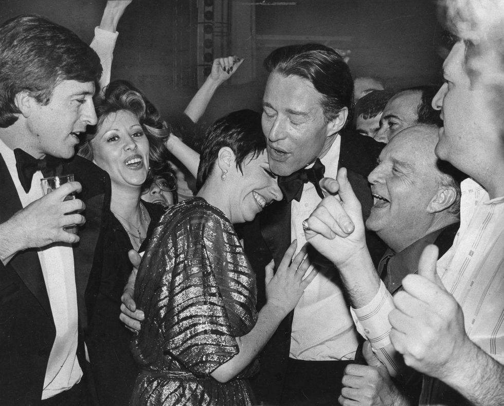 halston, 1978shown center, from left liza minnelli, roy halston, truman capote second from rightnb at the studio 54 'after party,' liza minnelli's 32nd birthday celebration, march 12