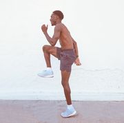 African american male exercising