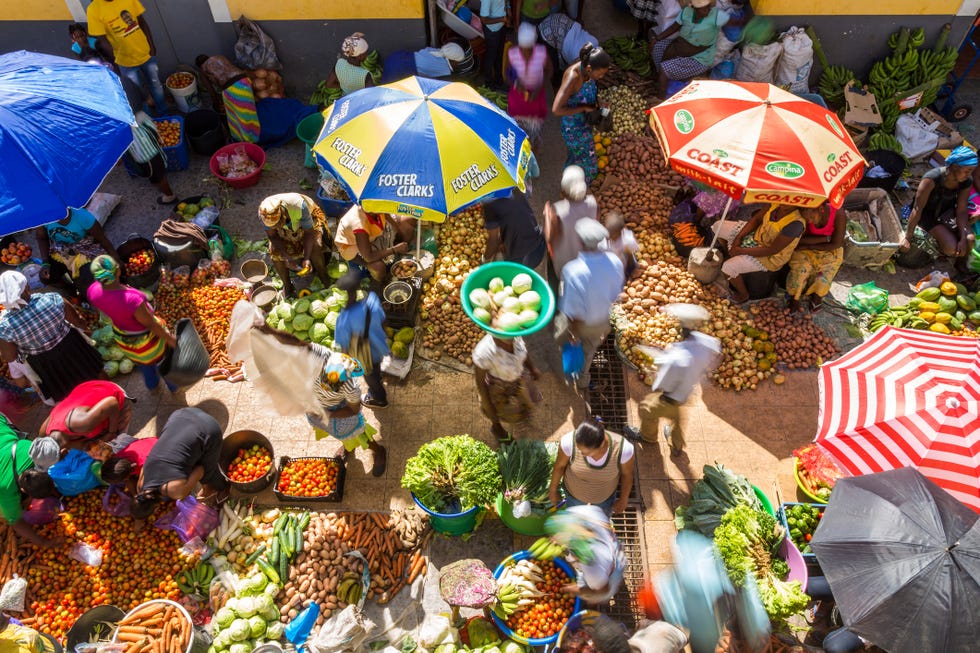 Mercado Africano de Vegetais Asomada, Ilha de Santiago