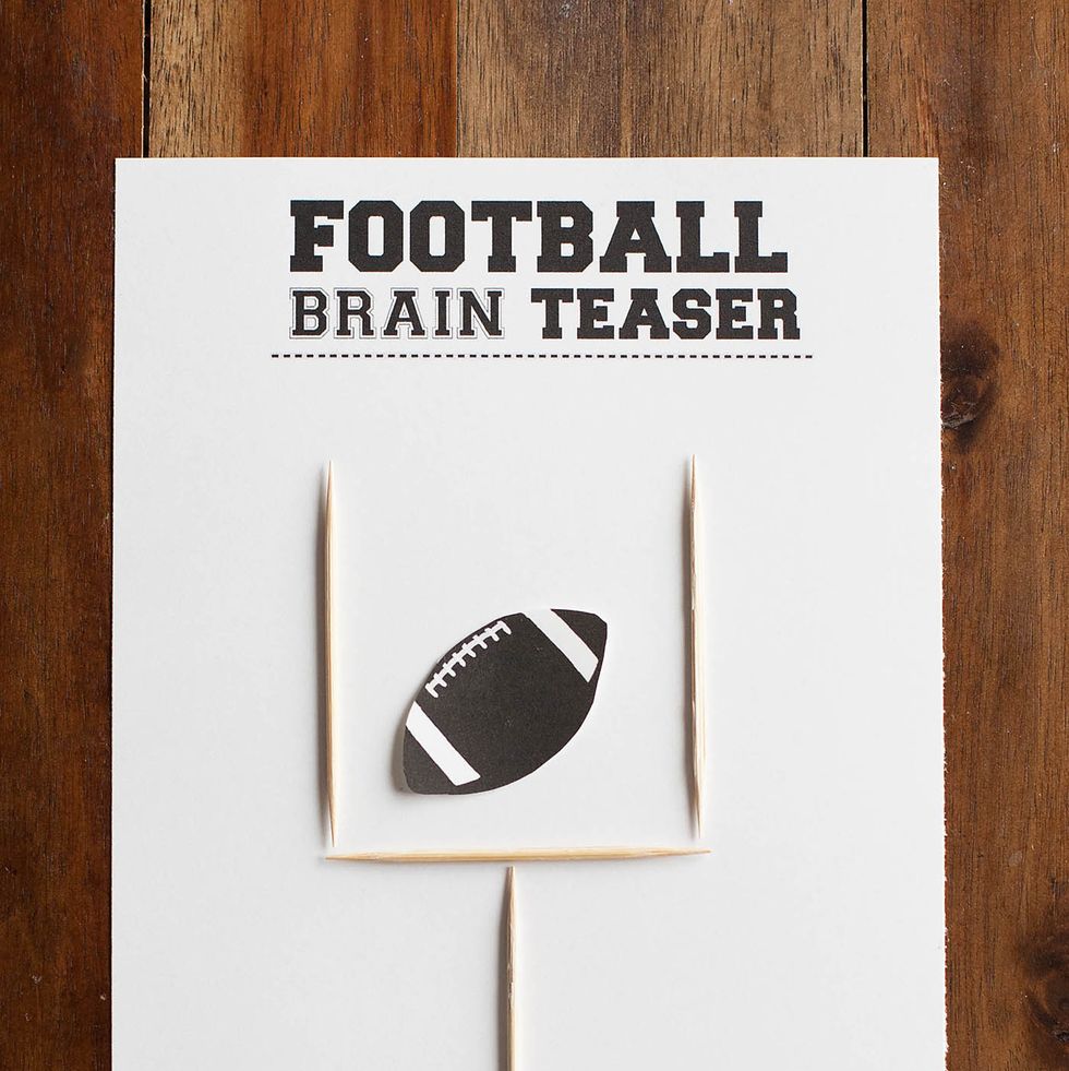 printable foodball brain teaser party game