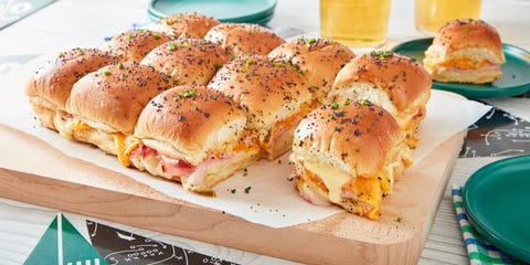 after school snacks ham and cheese sliders recipe