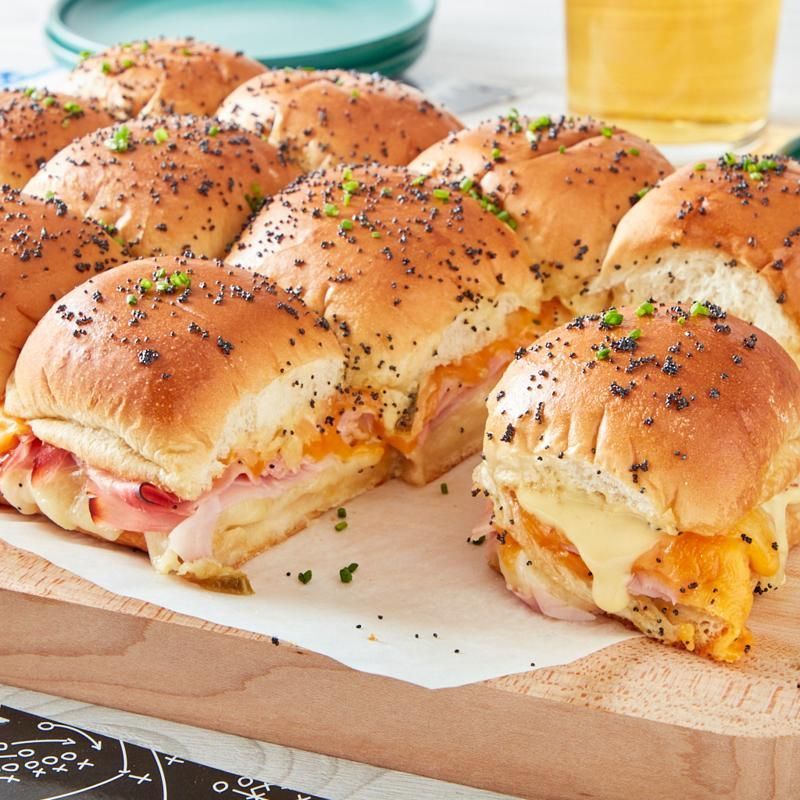 after school snacks ham and cheese sliders recipe