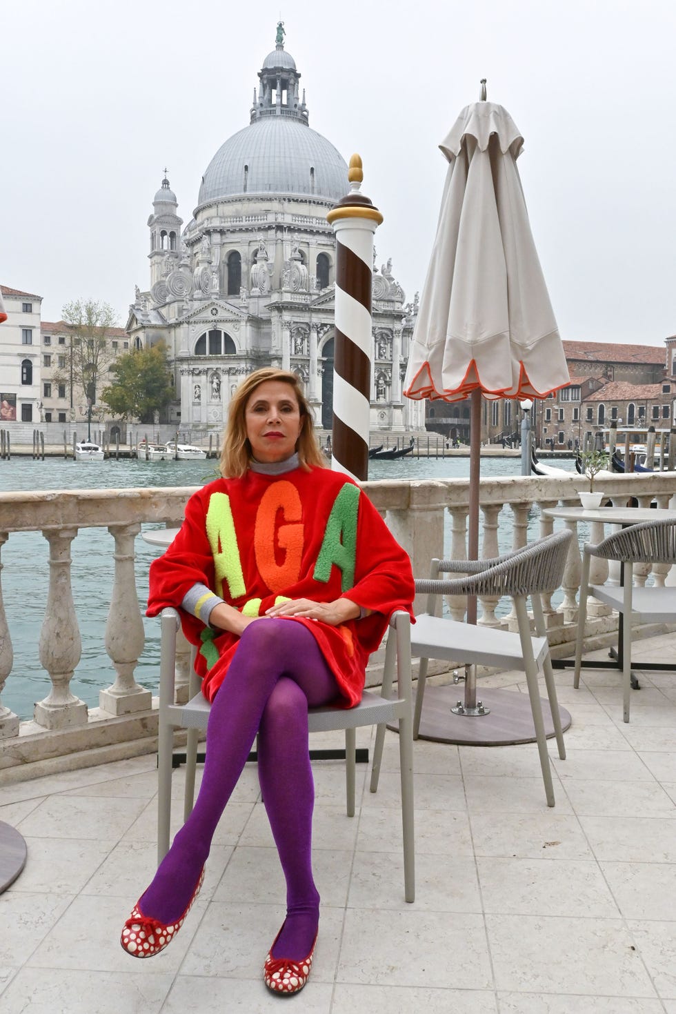 Ágatha ruiz de la prada posa en venecia