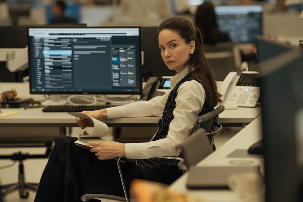 katherine waterston as naomi in the agency, episode 1, season 1, streaming on paramount+, 2024. photo credit: luke varley/paramount+