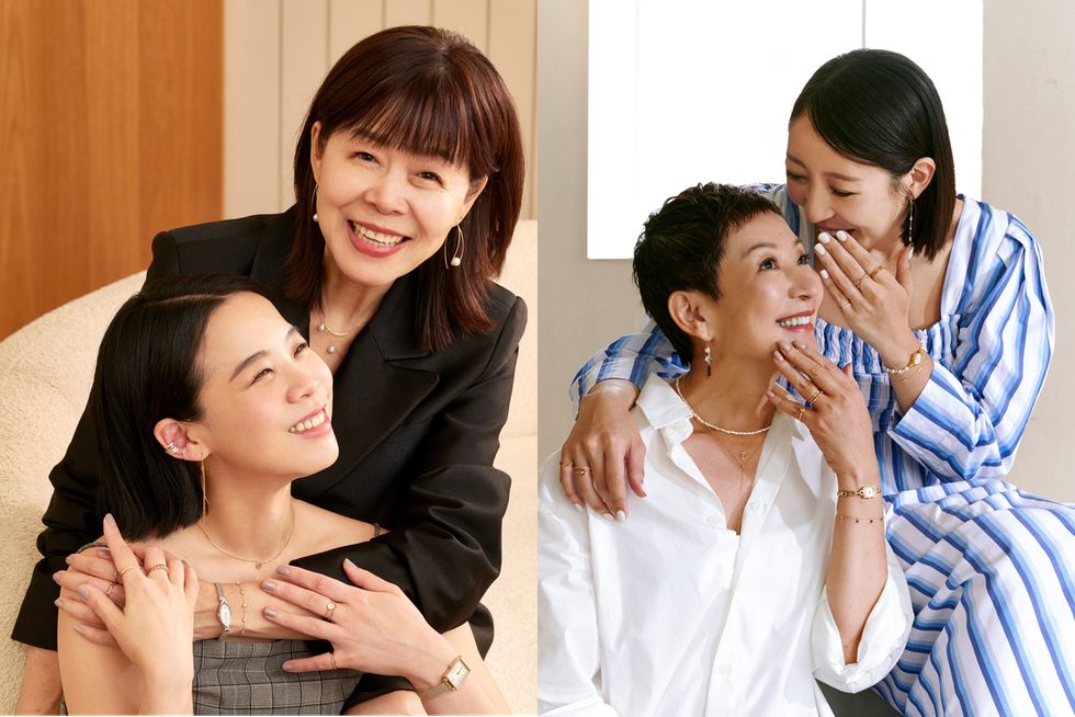 李瑜和李媽媽、ycc和鍾玉燕，分享母親和女兒如何互相影響、彼此支持，以及永遠展現自信、散發優雅的秘訣。