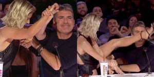 'AGT' Fans Are Losing It Over Judges Julianne Hough and Simon Cowell’s Buzzer Fight Last Night