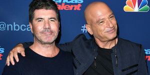 hollywood, ca   september 06  simon cowell and howie mandel arrives at the americas got talent season 11 live show at dolby theatre on september 6, 2016 in hollywood, california  photo by steve granitzwireimage